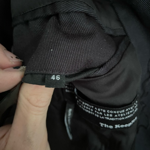 The Kooples Navy Blue Trench Coat Size 46 EU - Picture 5 of 7